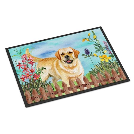 Carolines Treasures Golden Retriever Spring Indoor or Outdoor Mat - 24 x 36 in. CK1226JMAT